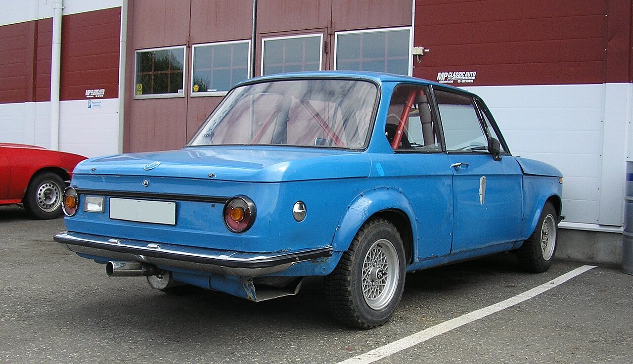 BMW with a roll cage
